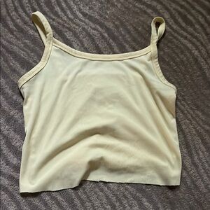 No Boundaries Cream Sleeveless Crop Camisole